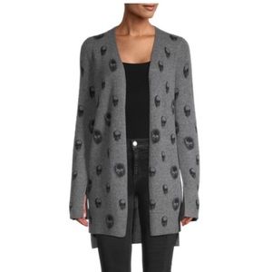 NWTS 360 Cashmere Cardigan Skull Cashmere